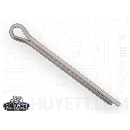 Huyett Standard Cotter Pin, 5 mm Dia, 56 mm L, Stainless Steel CPMS-050-056
